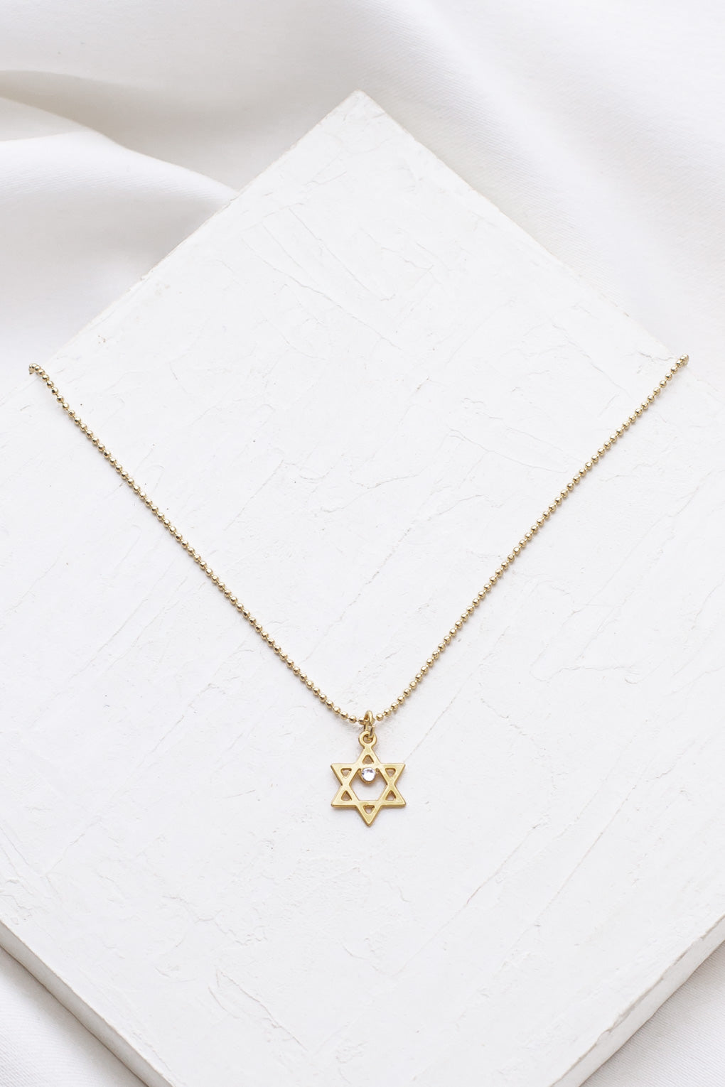 Star of David Necklace with crystal