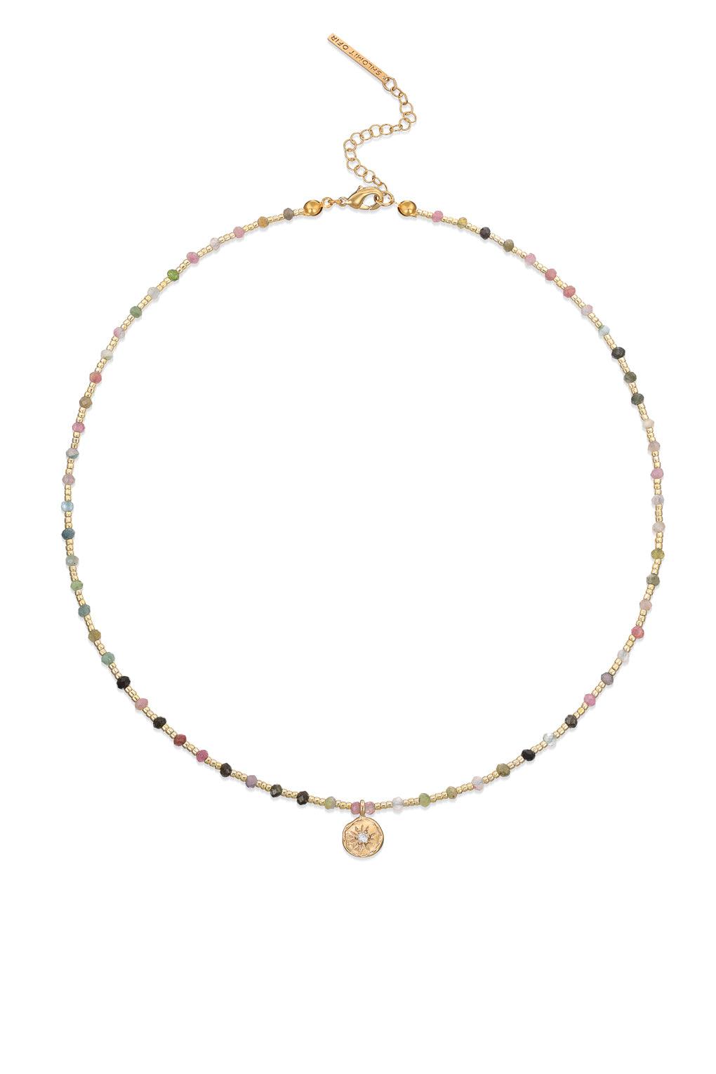 Yara Necklace Gold / 9 aqua