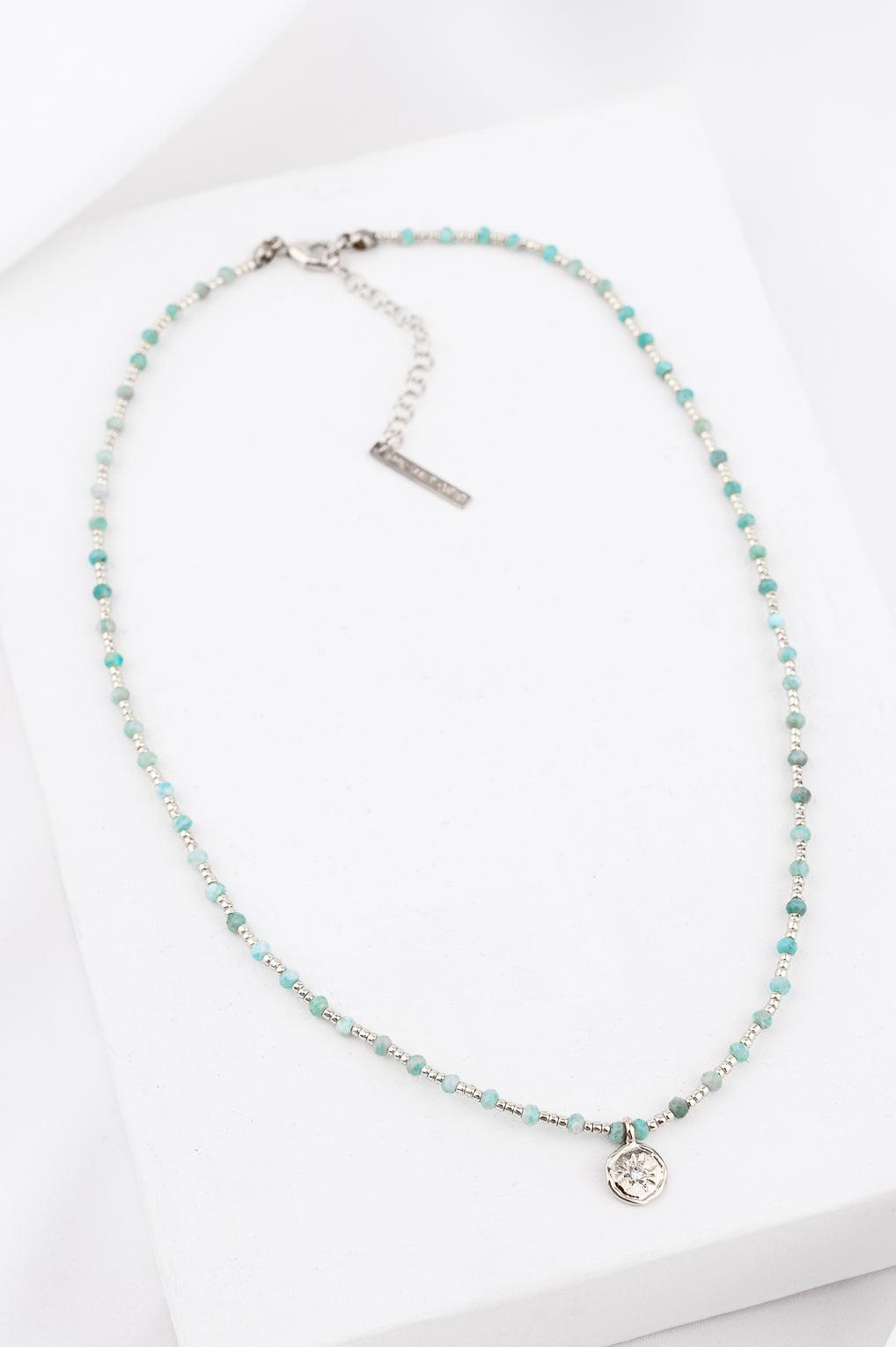 Yara Necklace Gold / 9 aqua