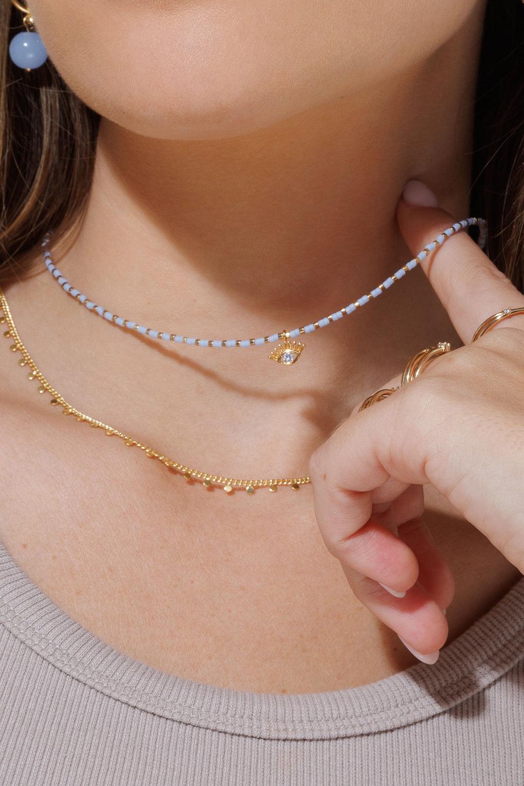 Evie Necklace Gold / 1 black