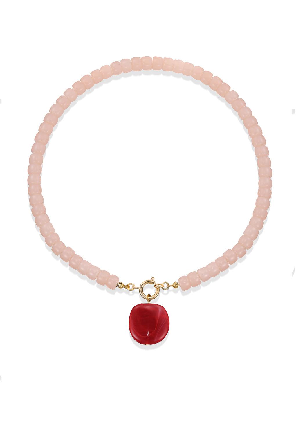 Elise Necklace Gold / 12 green