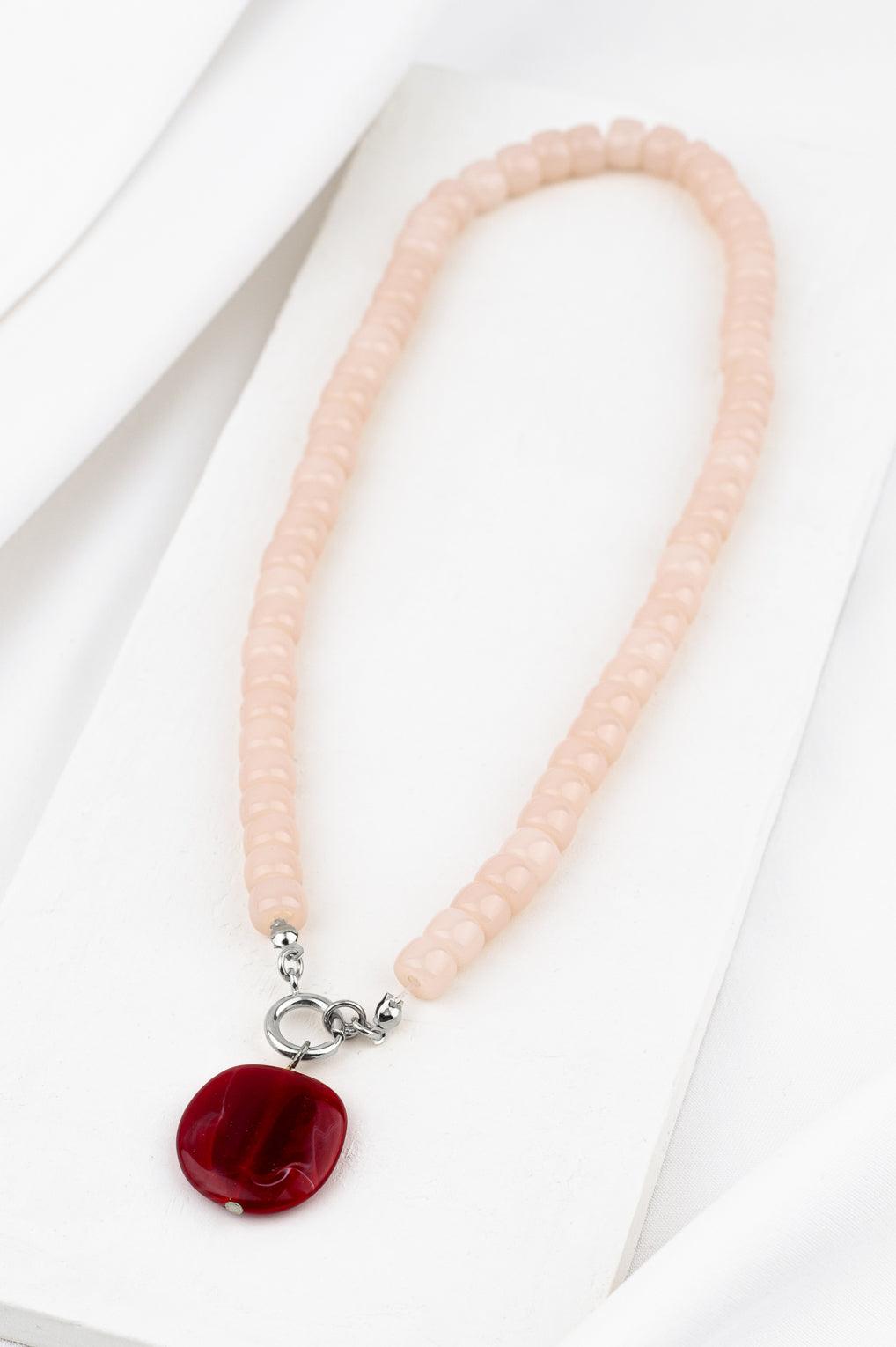 Elise Necklace Gold / 12 green