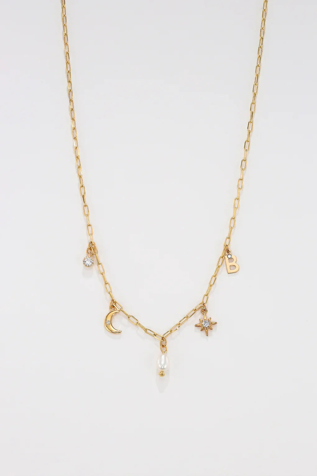 Charm Necklace - Small Paperclip Chain