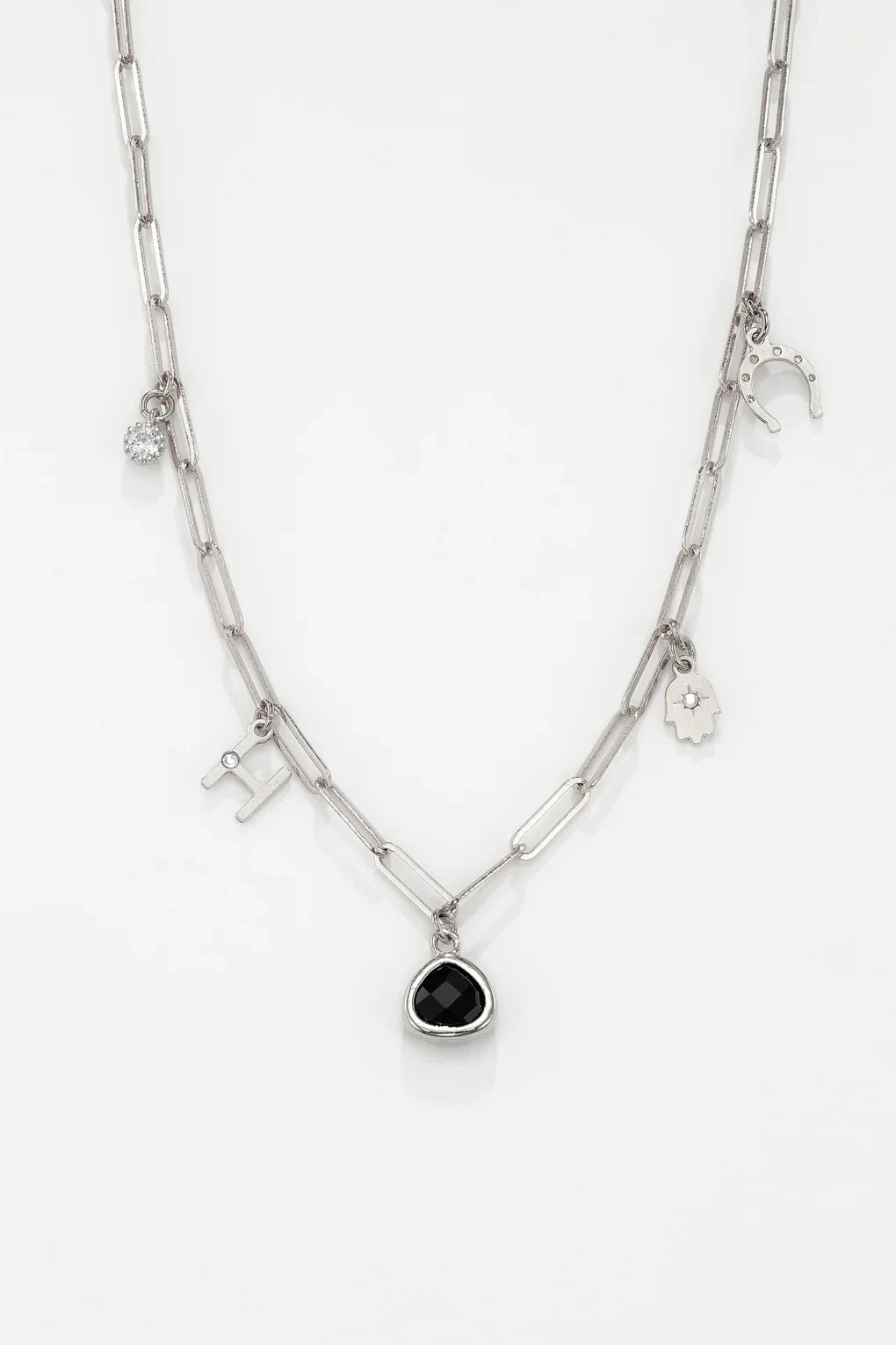 Charm Necklace - Medium Paperclip Chain