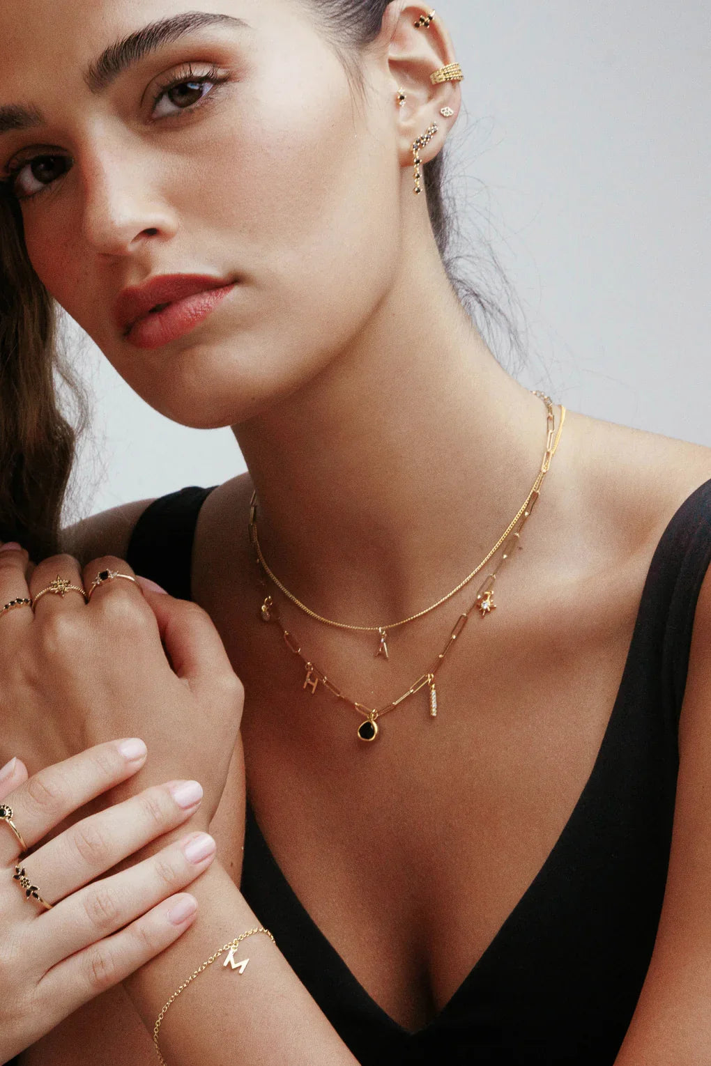 Charm Necklace - Medium Paperclip Chain