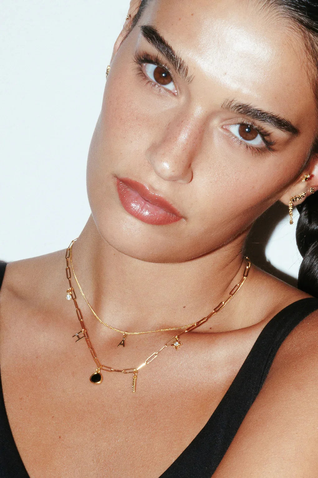 Charm Necklace - Medium Paperclip Chain