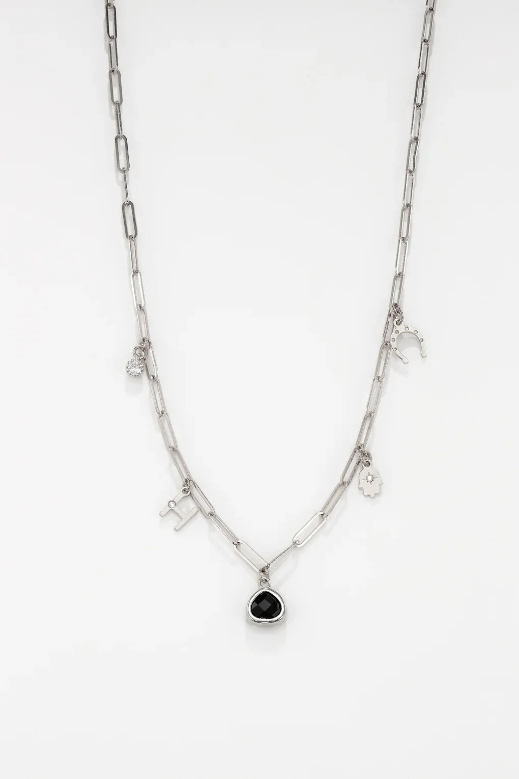 Charm Necklace - Medium Paperclip Chain