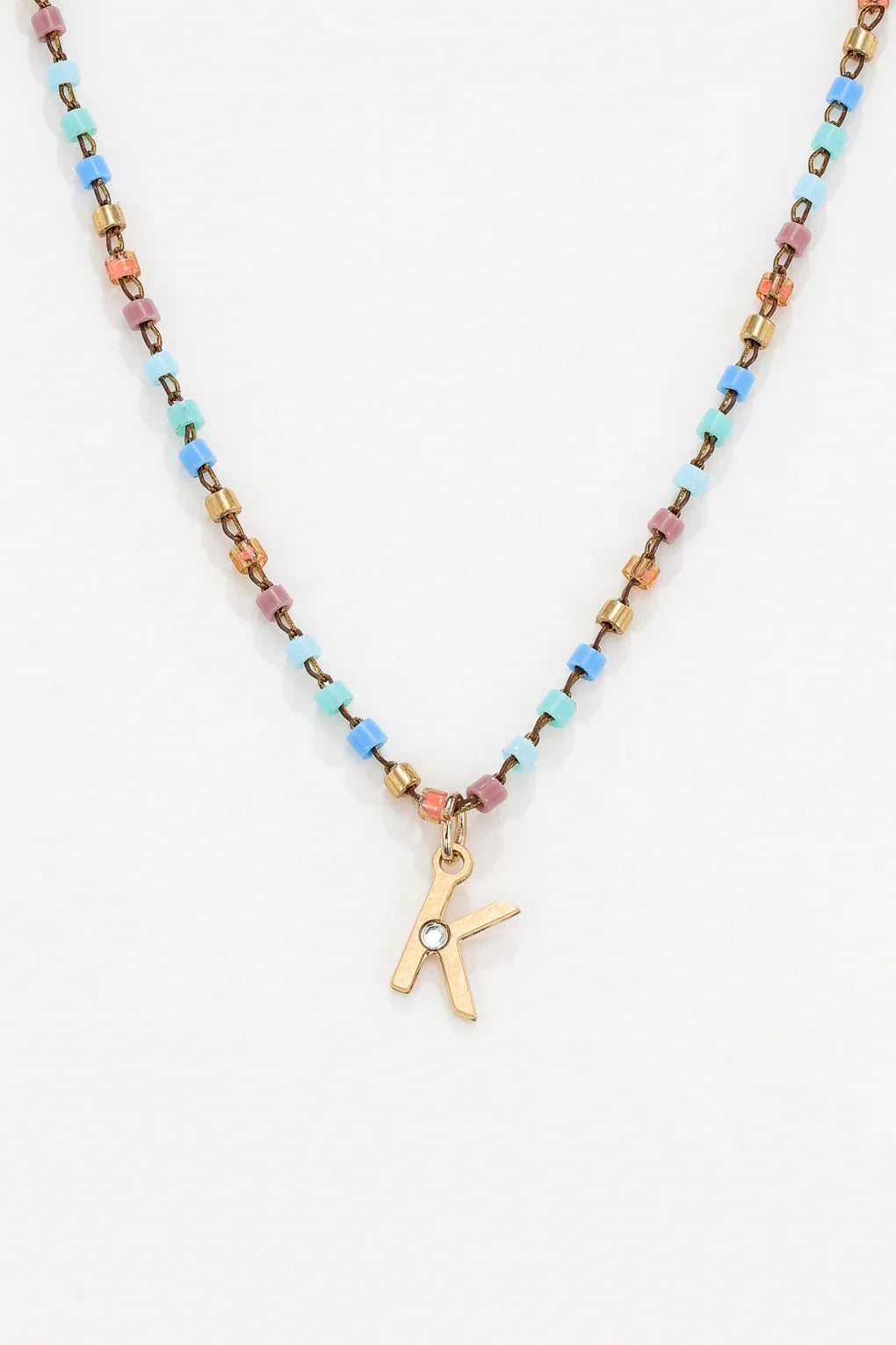 Colorful Initial Necklace