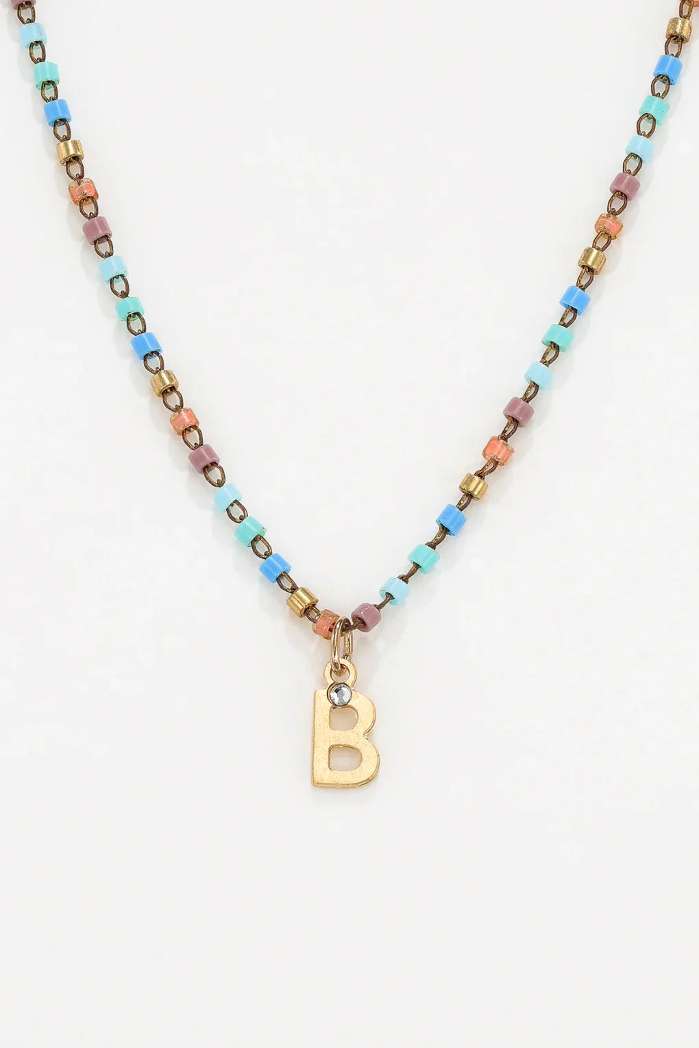 Colorful Initial Necklace