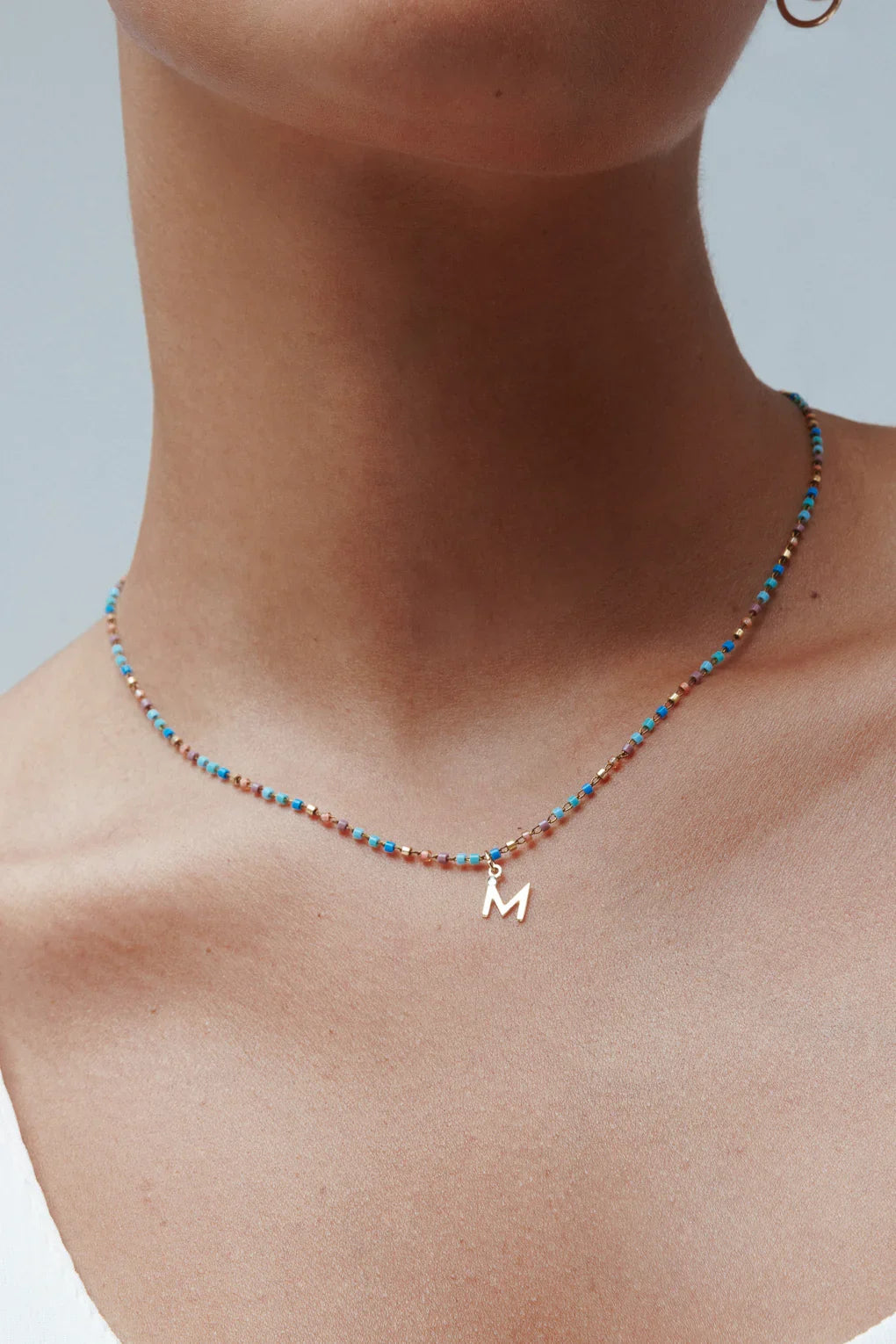 Colorful Initial Necklace
