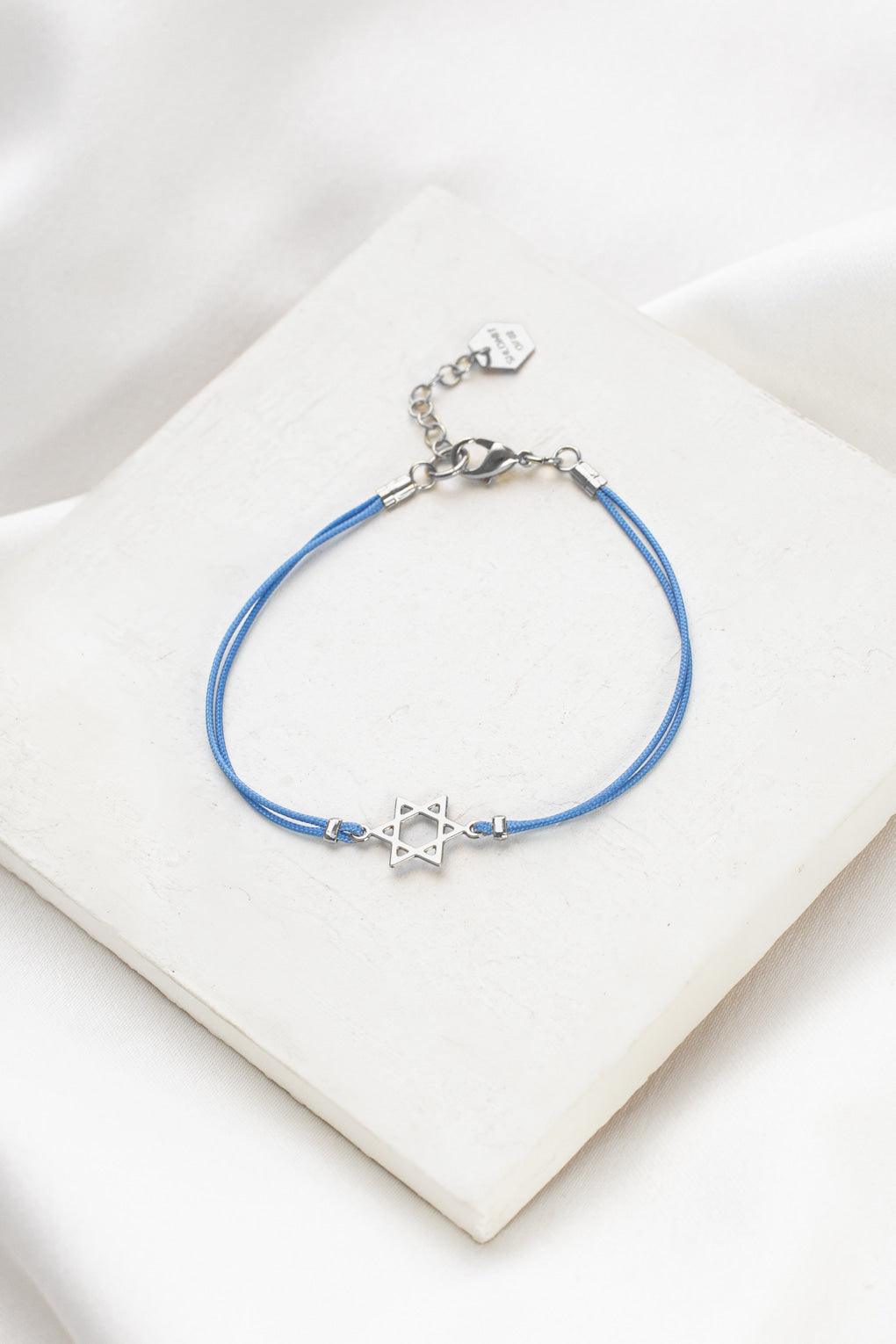 Star of David on String Bracelet