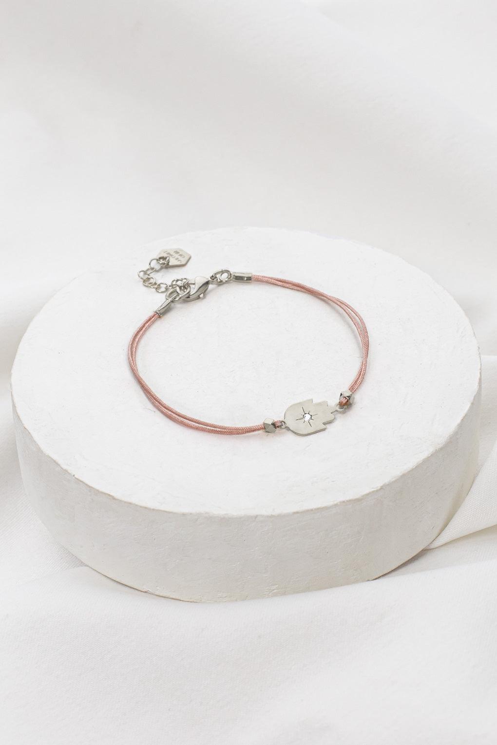 Hamsa on String Bracelet