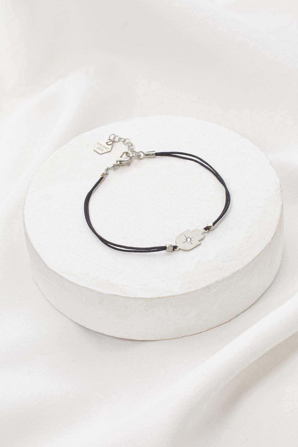 Hamsa on String Bracelet