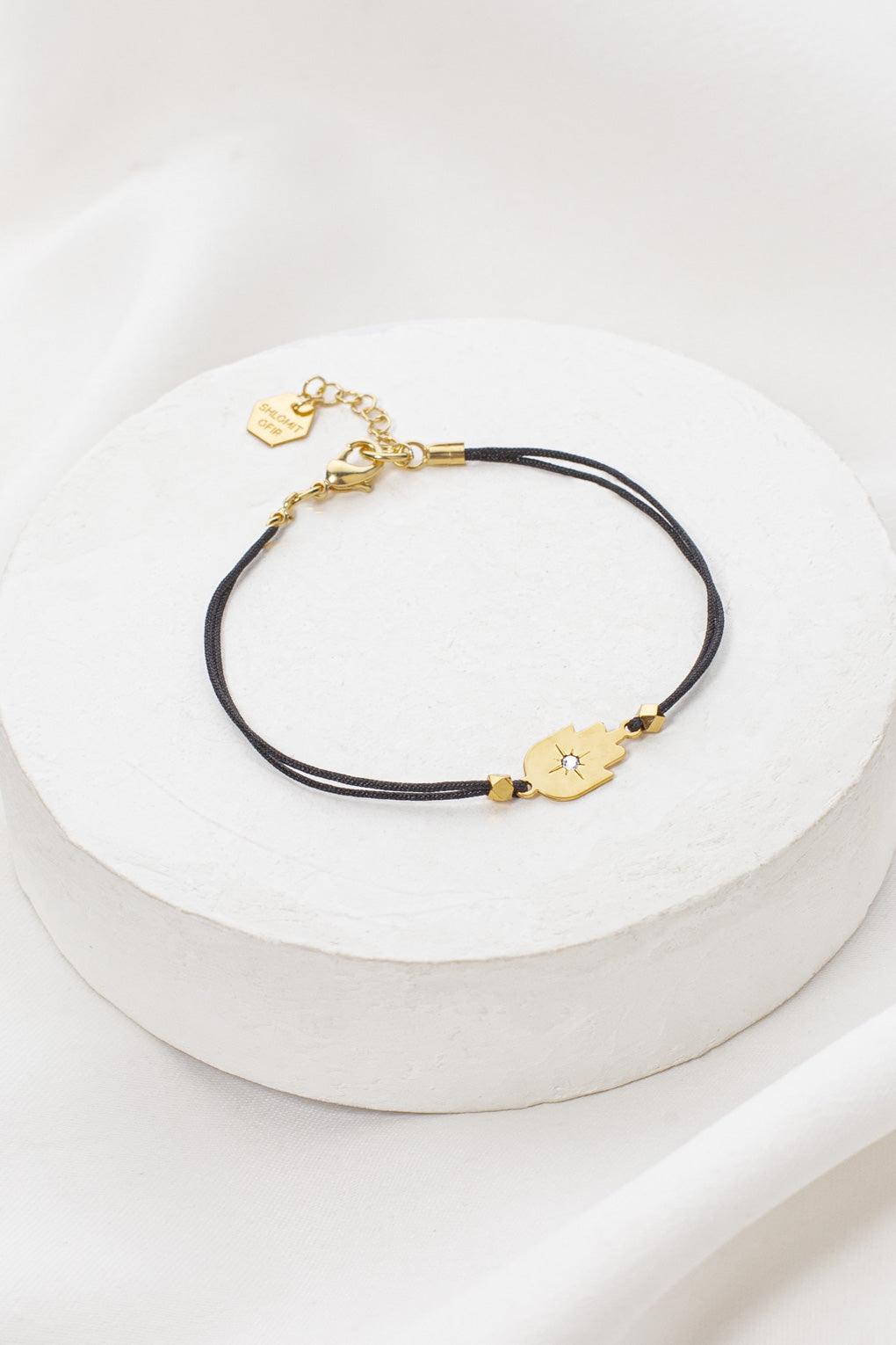 Hamsa on String Bracelet