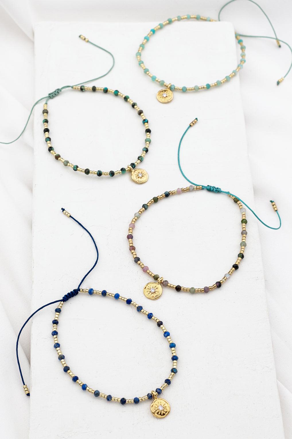 Yara Bracelet Gold / 9 aqua