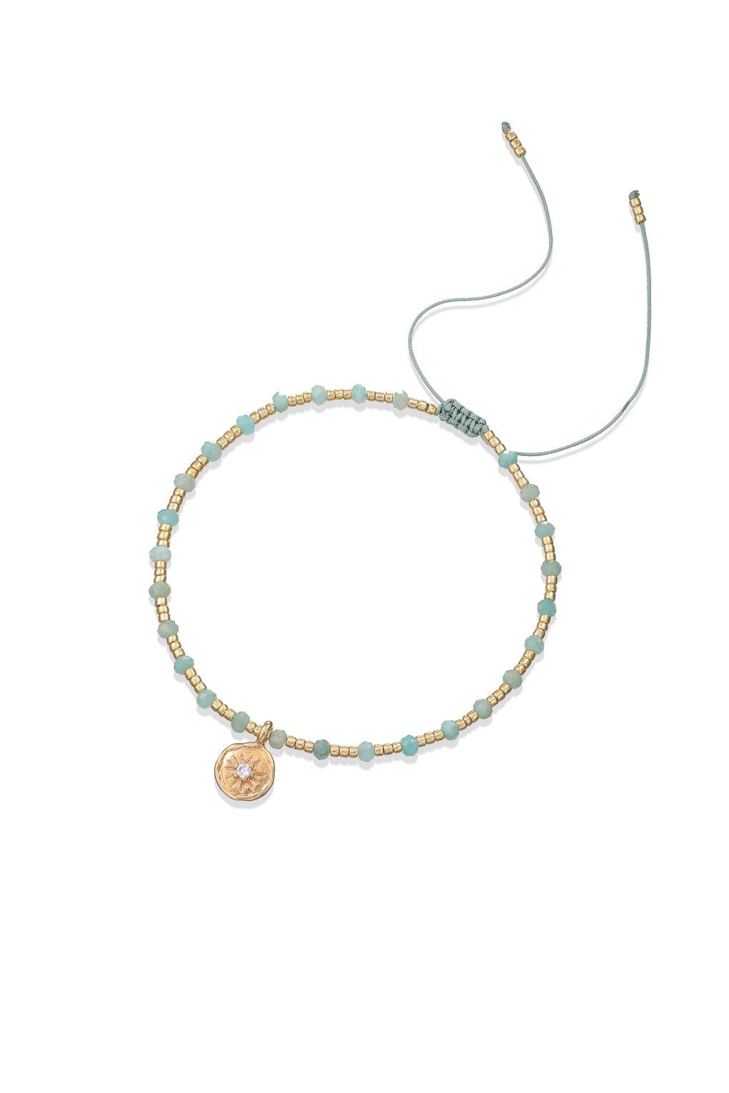 Yara Bracelet Gold / 9 aqua