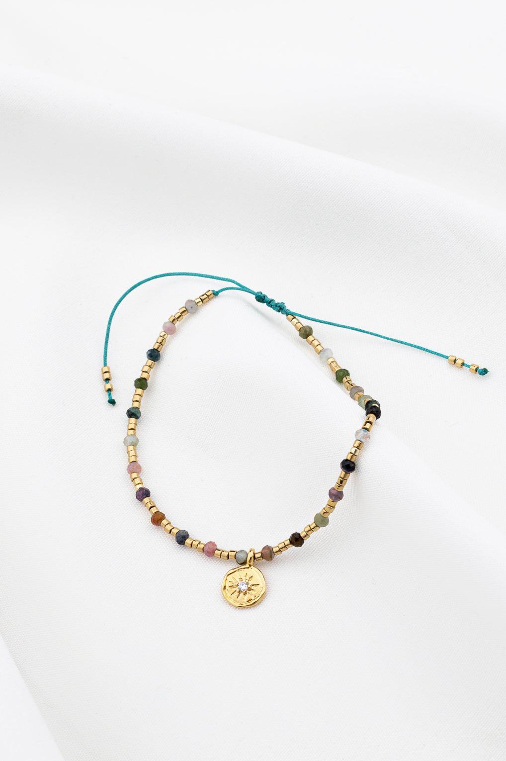 Yara Bracelet Gold / 9 aqua