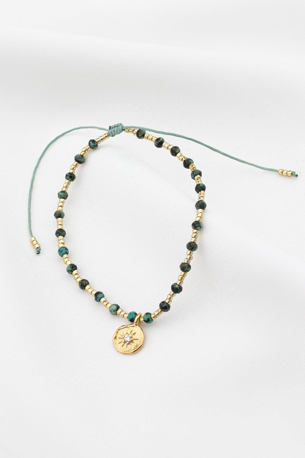 Yara Bracelet Gold / 9 aqua