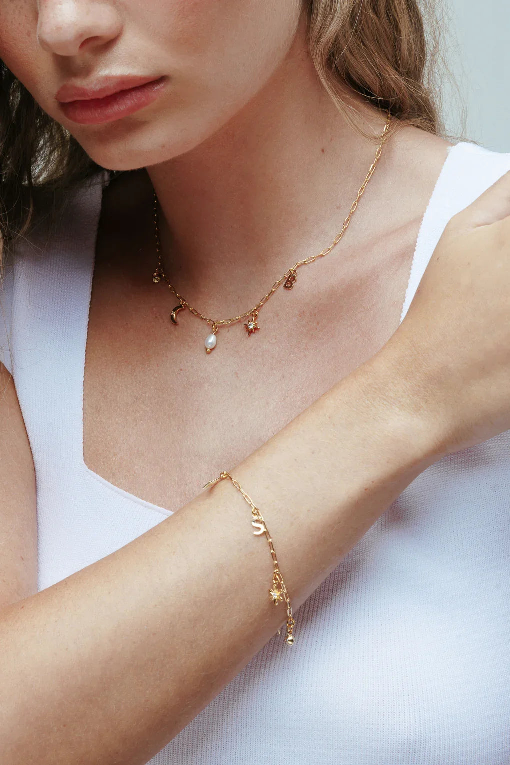 Charm Bracelet - Small Paperclip Chain