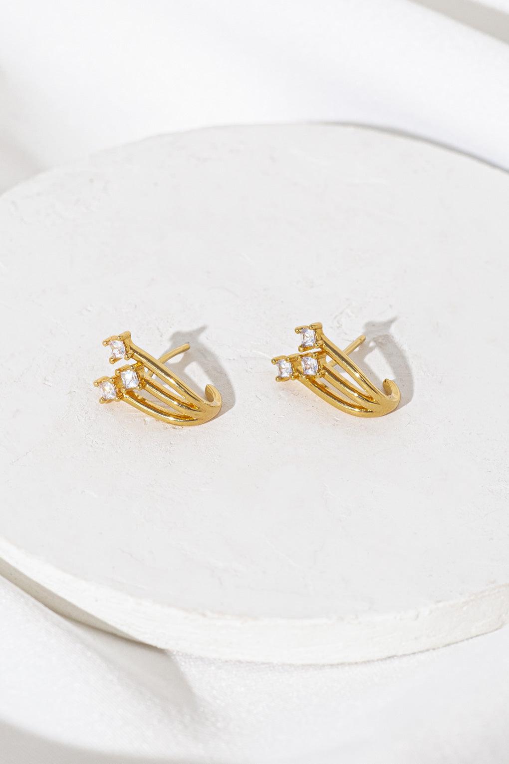 Midnight Post Earrings