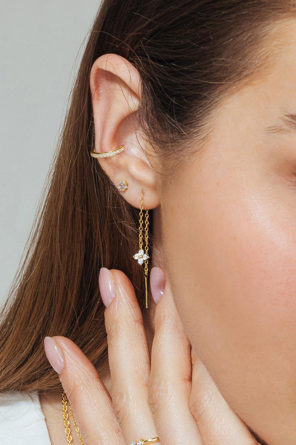 Long Daffodil Earrings