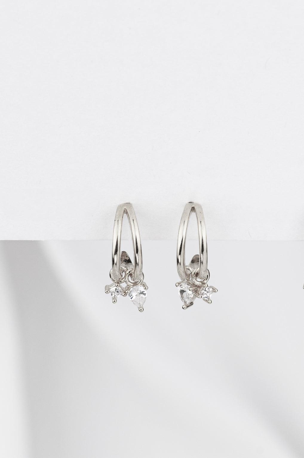 Gia Hoop Earrings Gold / 34 crystal