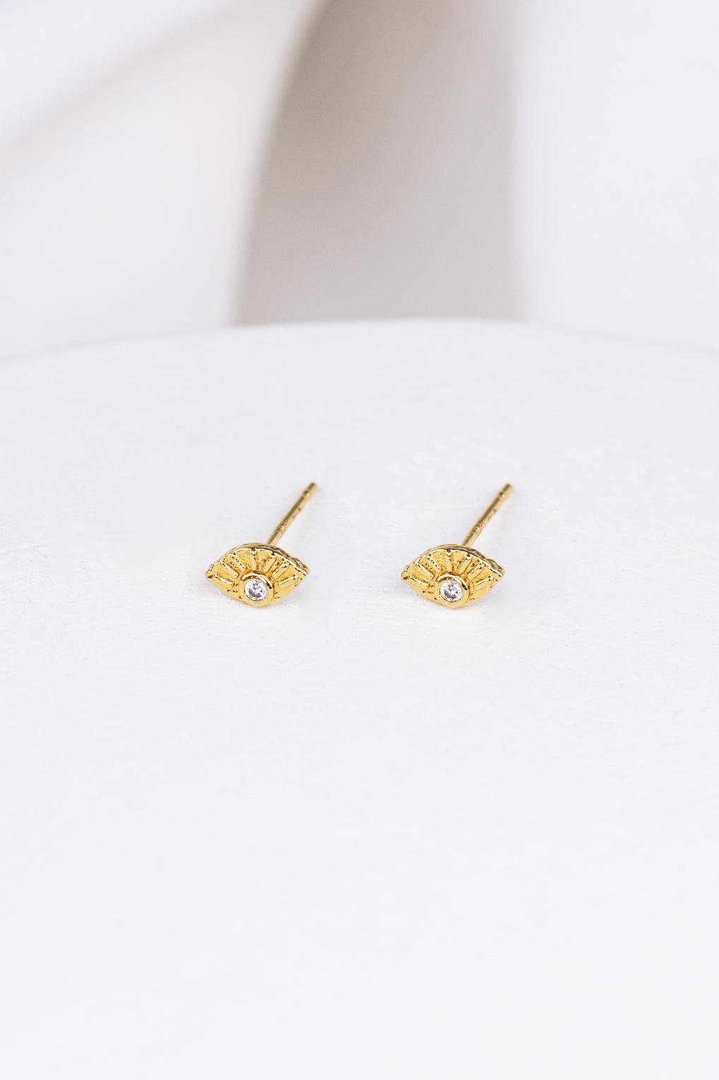 Evie Post Earrings Gold