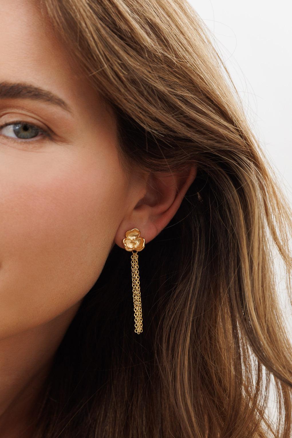 Flora Earrings Gold
