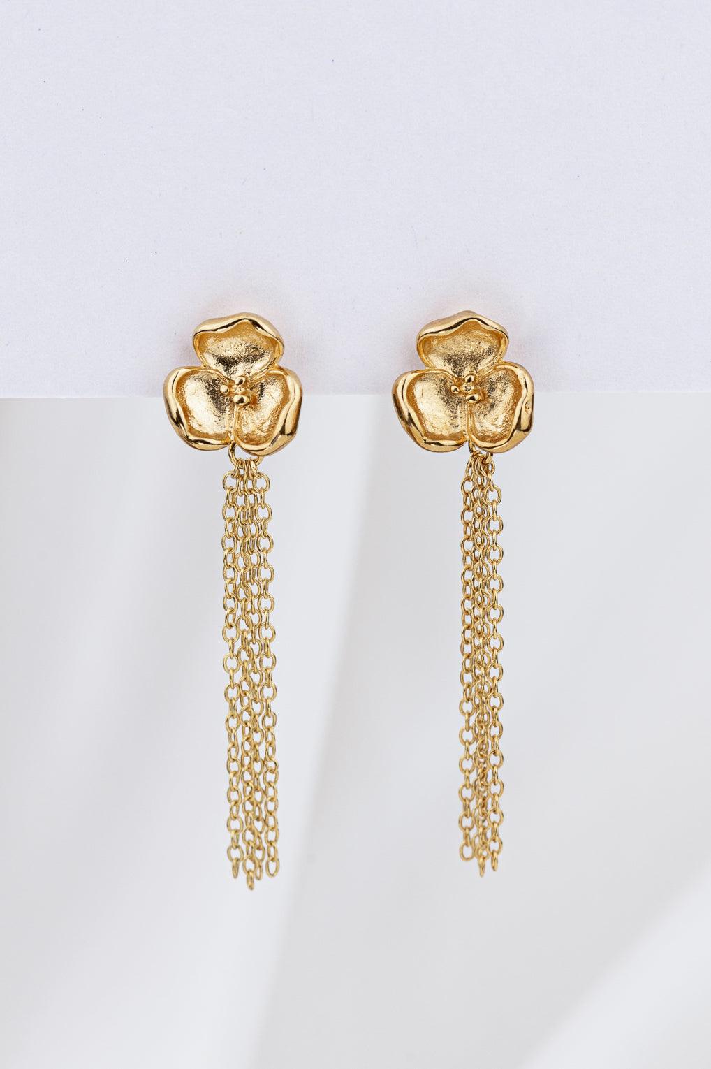 Flora Earrings Gold