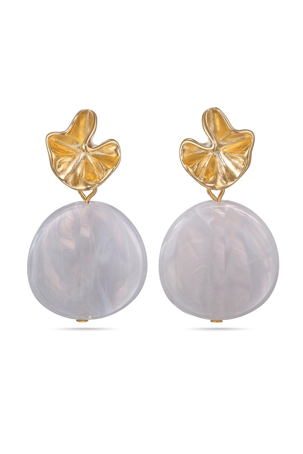 Sabine Earrings Gold / 24 cream