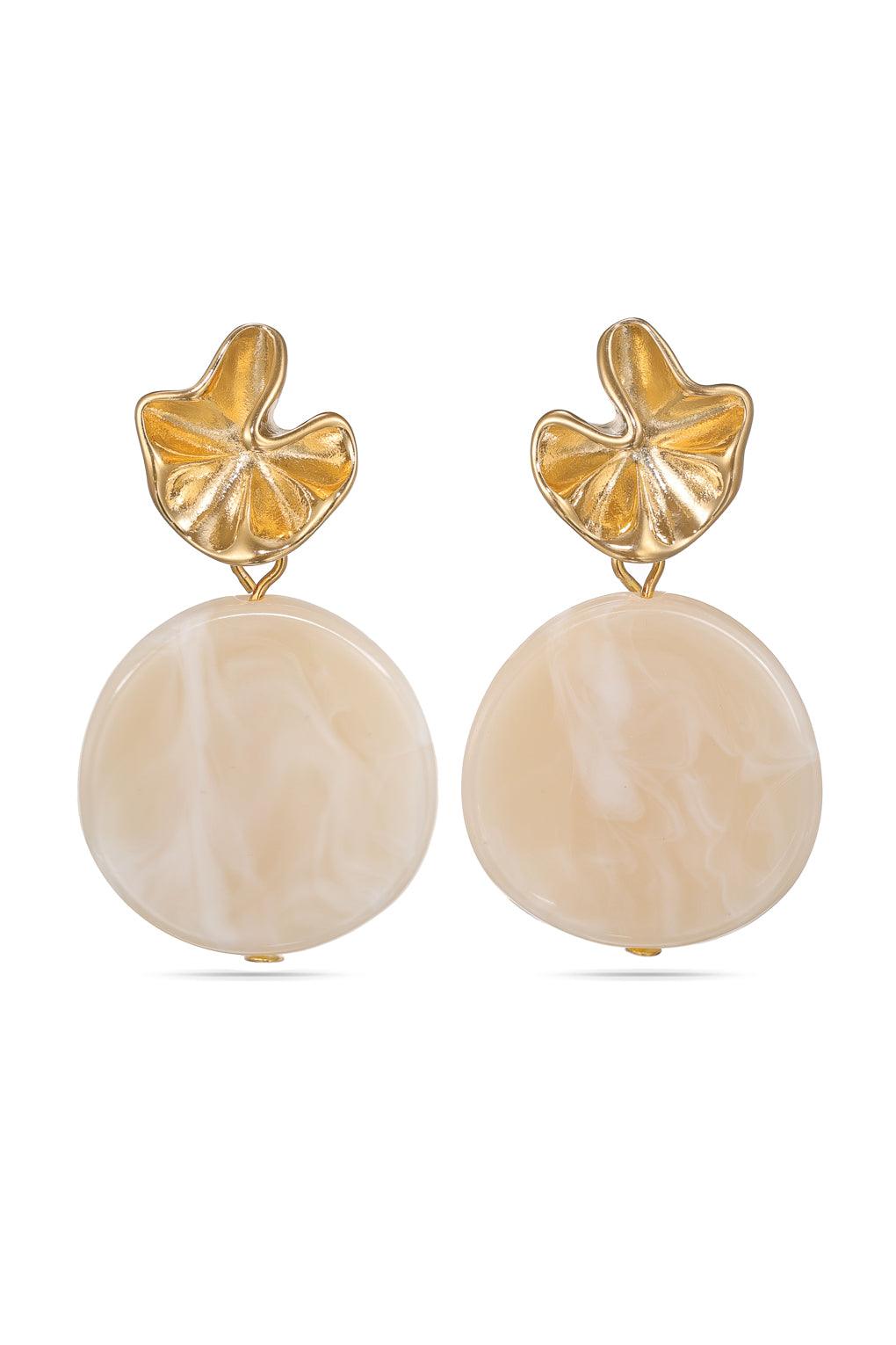 Sabine Earrings Gold / 24 cream