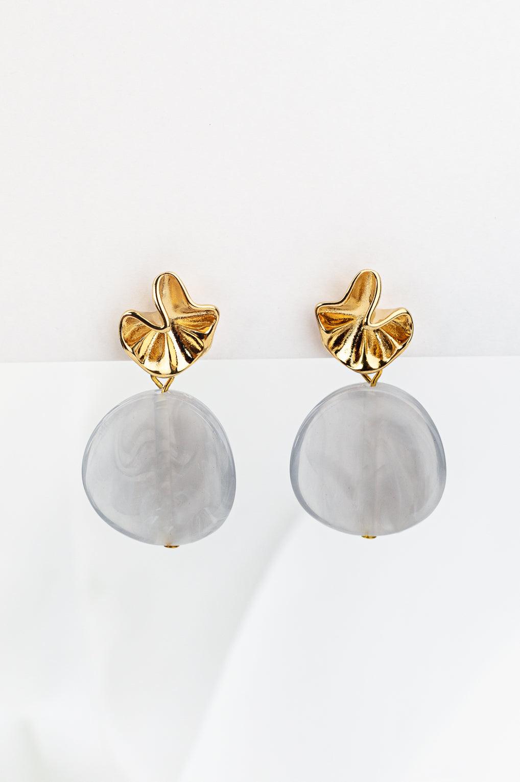 Sabine Earrings Gold / 24 cream