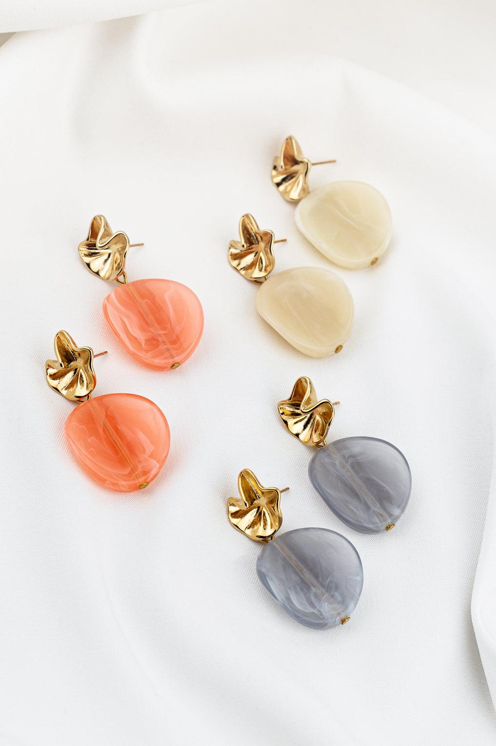 Sabine Earrings Gold / 24 cream