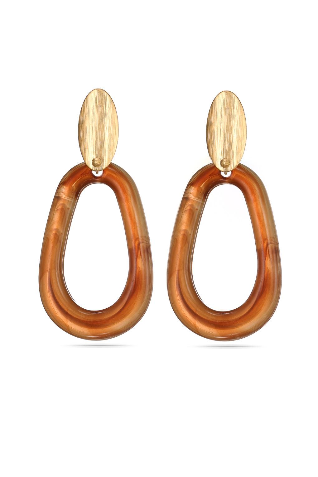 Clara Earrings Gold / 12 green