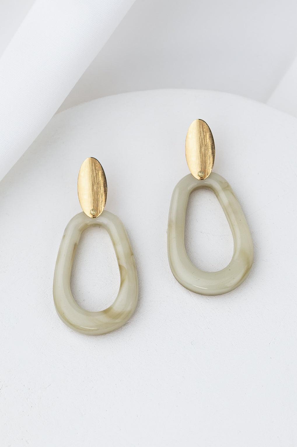 Clara Earrings Gold / 12 green