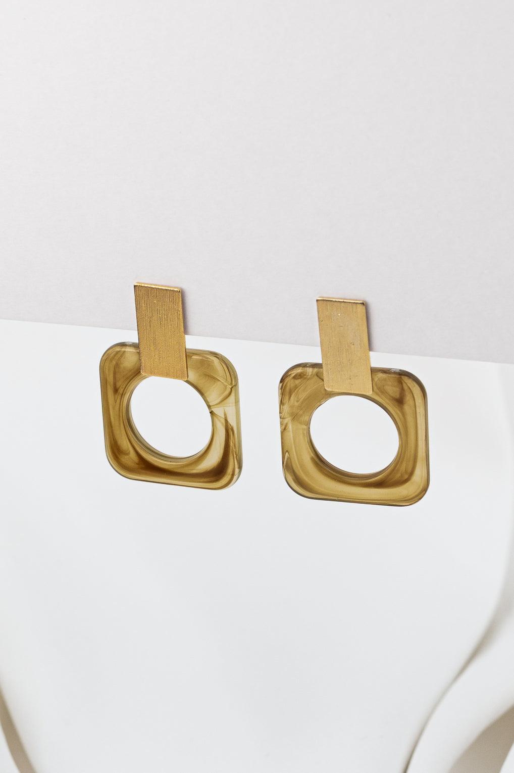 Ava Earrings Gold / 12 green