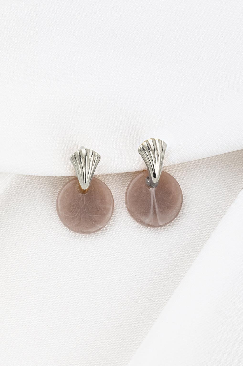 Sylvie Earrings Gold / 9 aqua