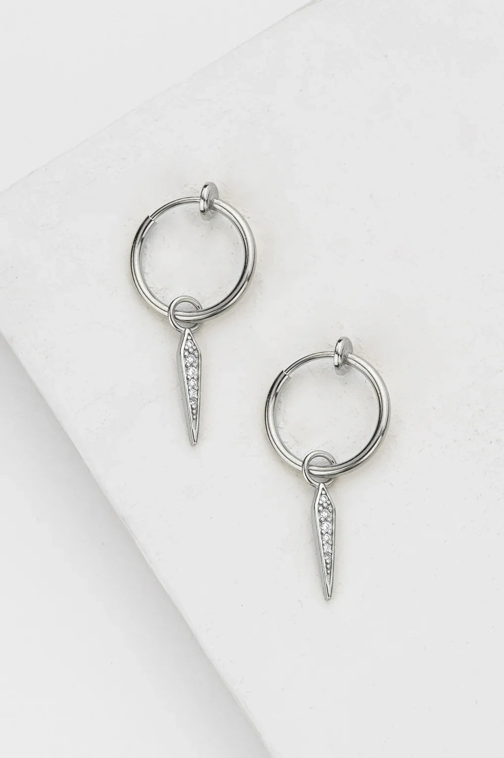 Lexy Clip-On Hoop Earrings Gold / 1 black