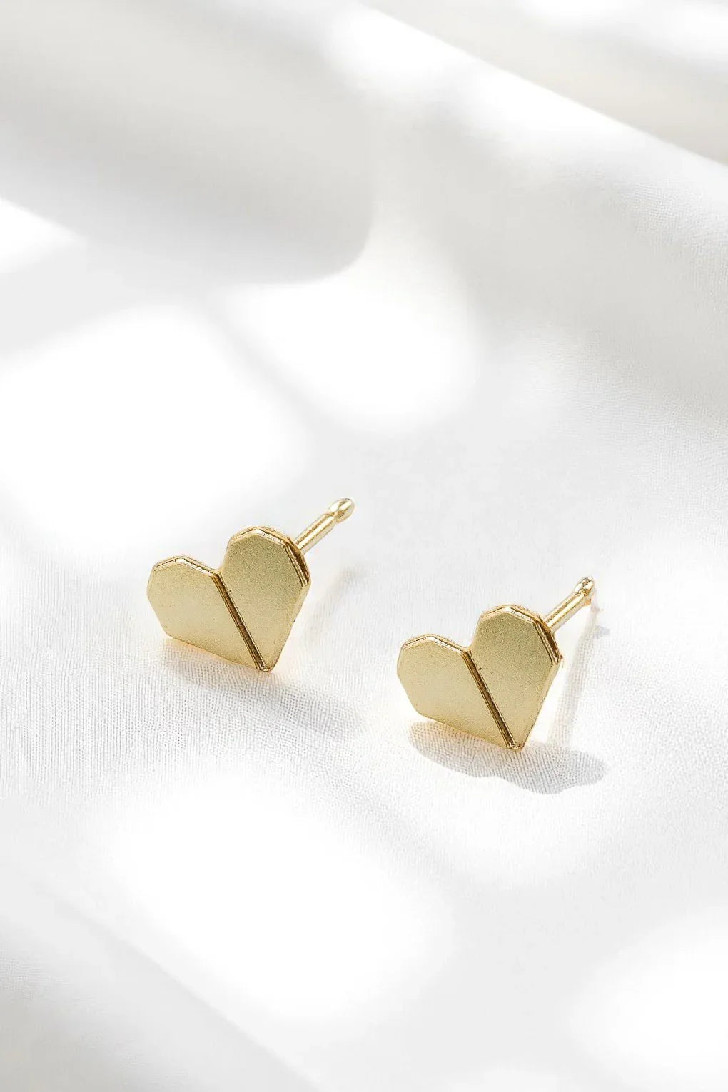 Origami Heart Earrings