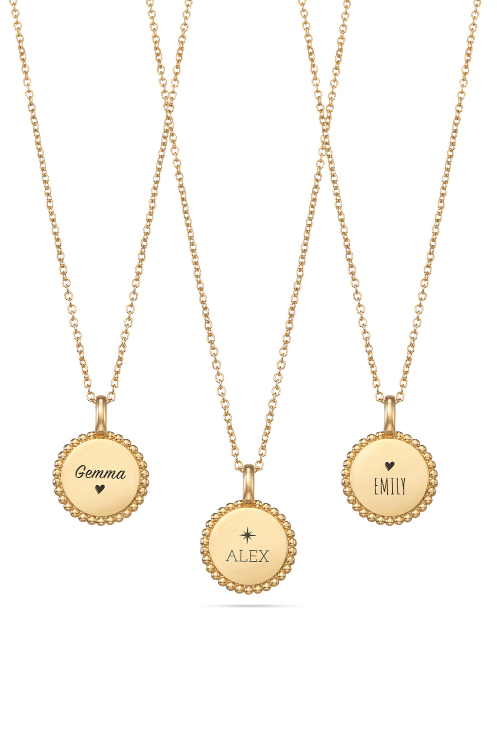 Custom Engraved Coin Necklace