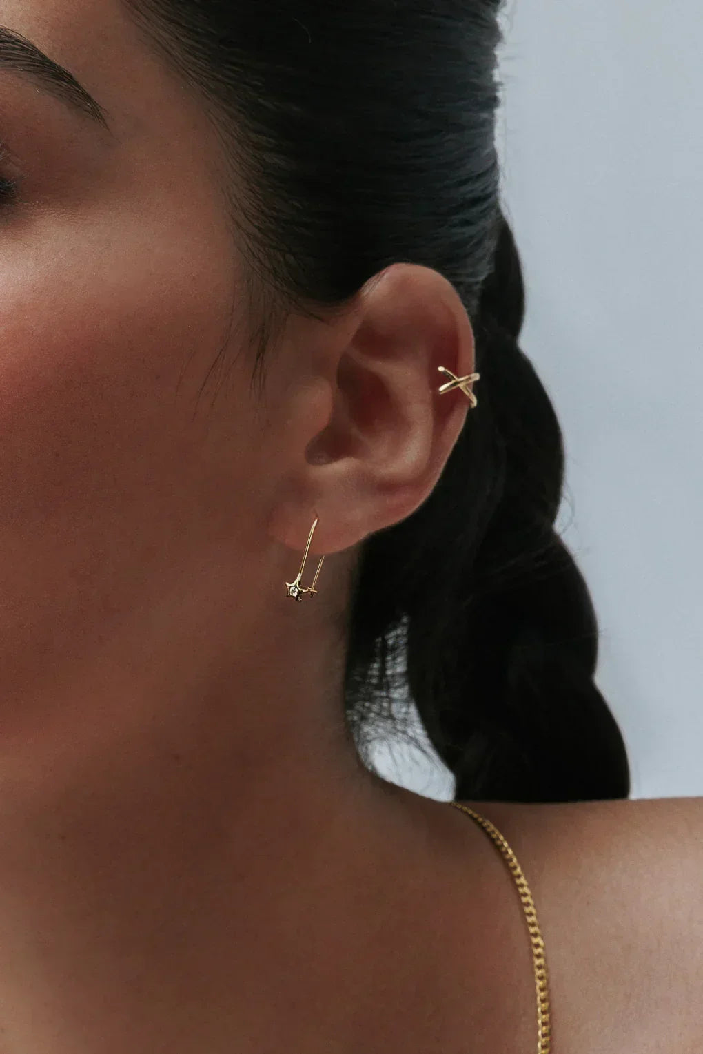 Star Earrings in 14K gold