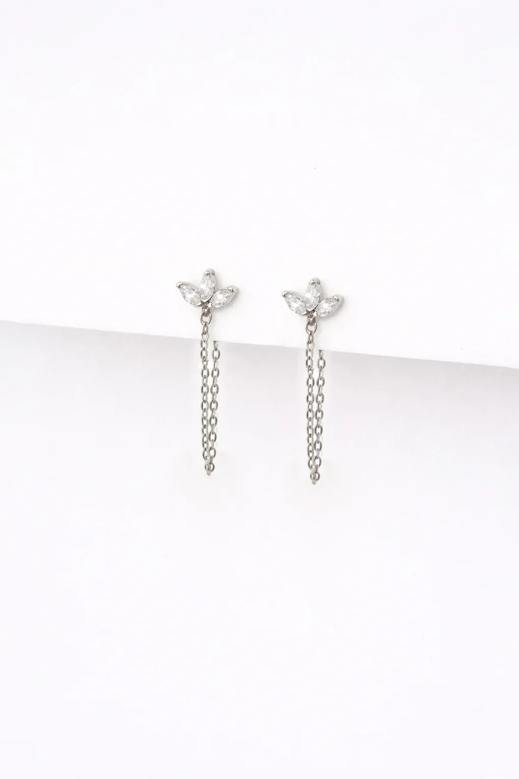 Lotus ear jackets in 14K gold