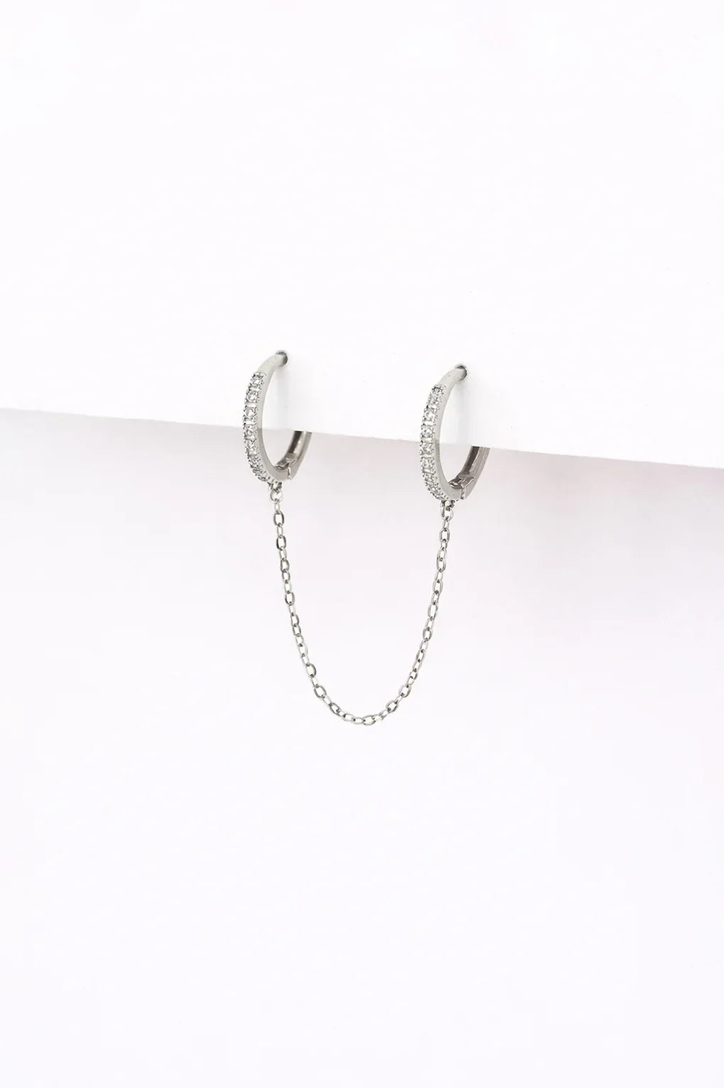 Double Byron earring in 14K gold