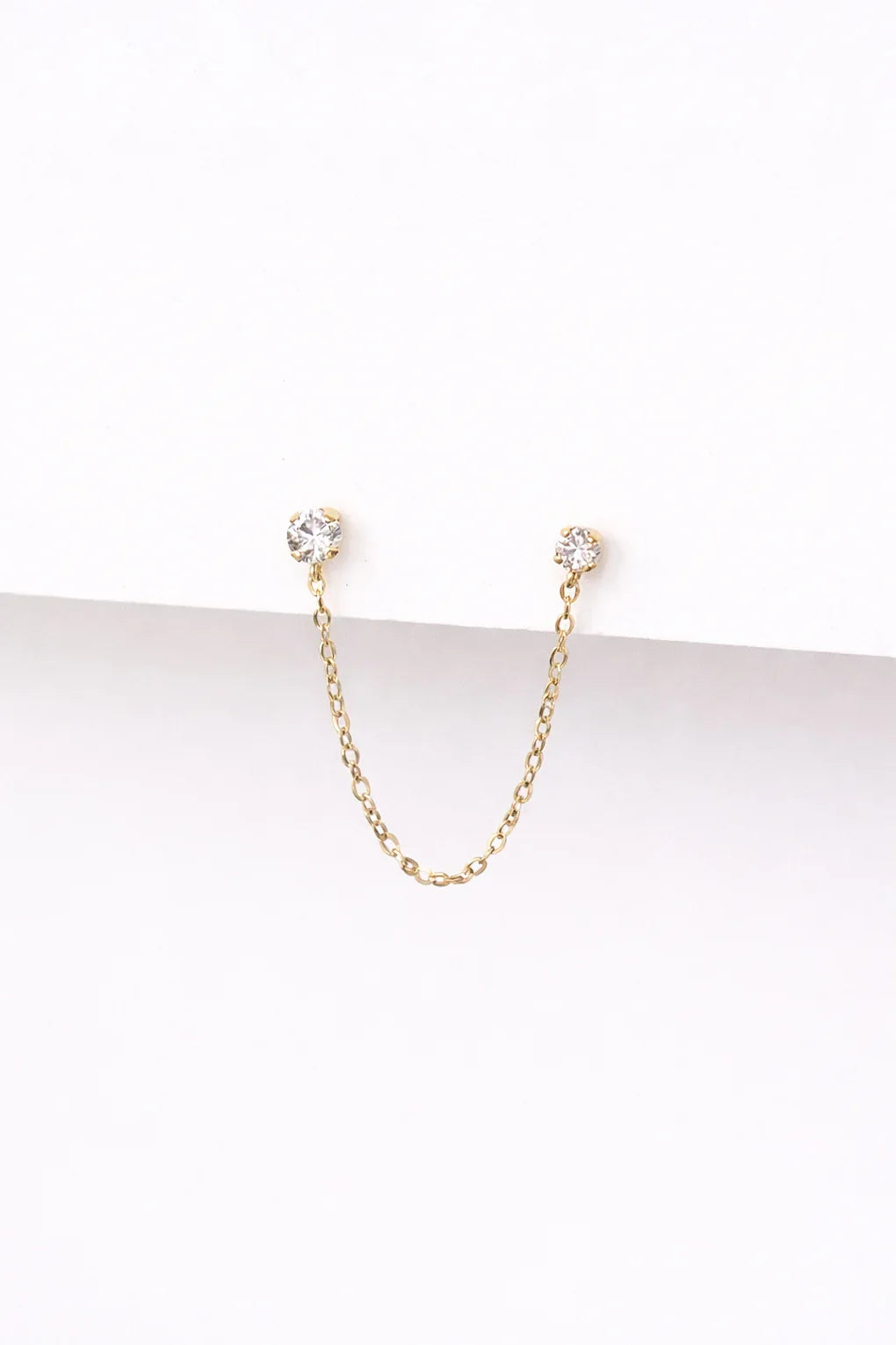 Double Andy earring in 14K gold