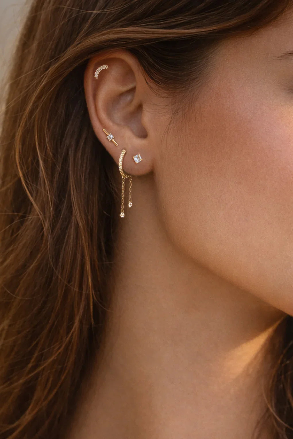 Natalie earrings in 14K gold