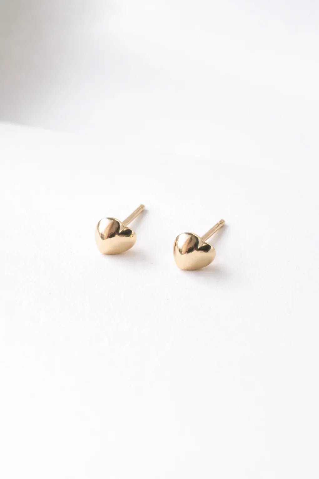 Heart earrings in 14K gold