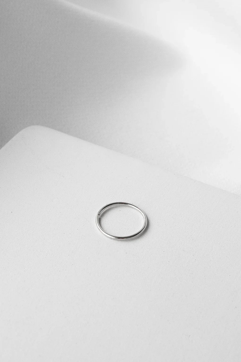 Plain nose ring in 14K gold