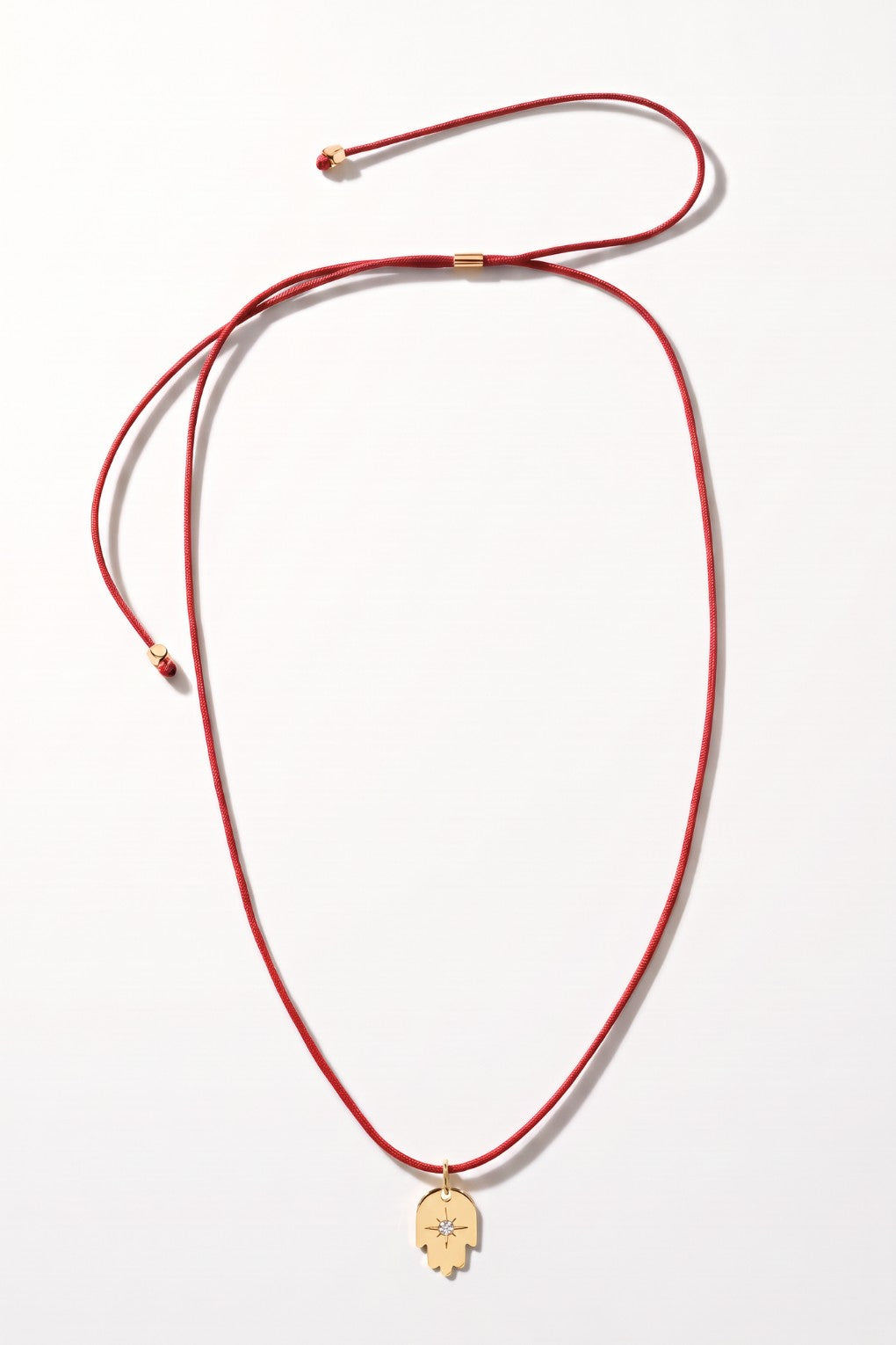 Hamsa Pendant Necklace on colored cord