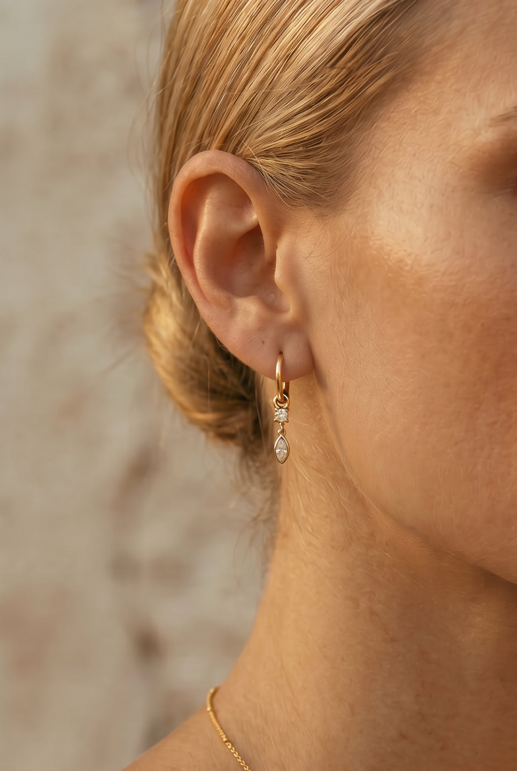 Juliette hoop earrings in 14K gold