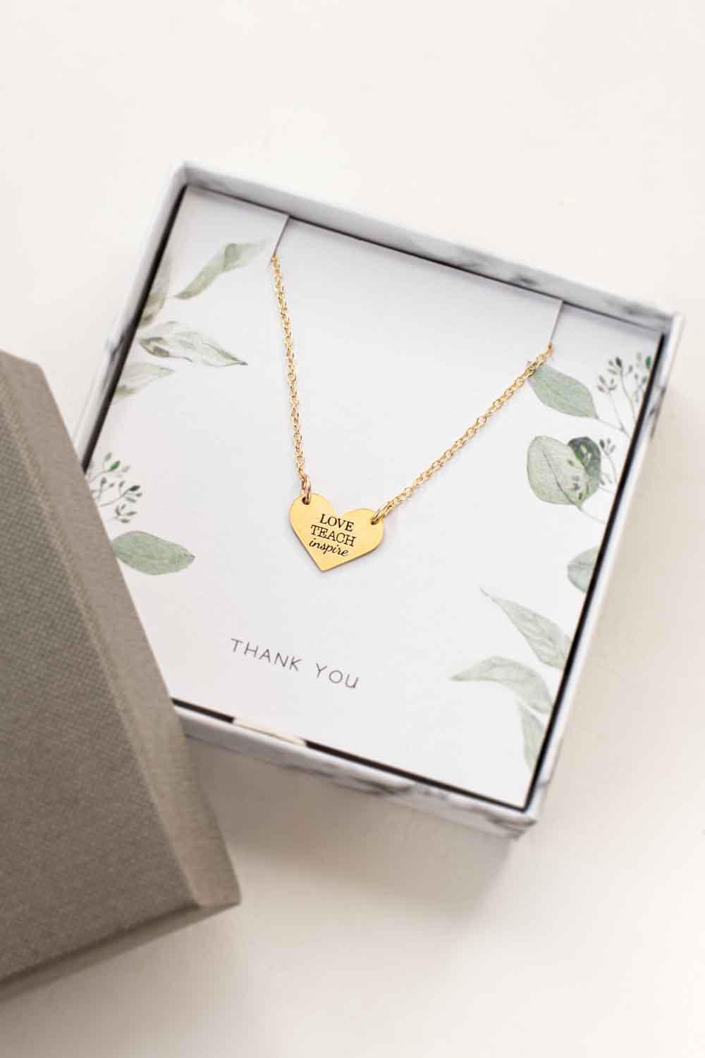 "Love Teach Inspire" necklace